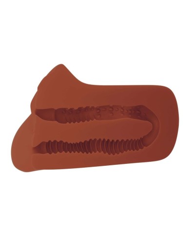 PDX PLUS - MASTURBATEUR DOUBLE MARRON CHOISISSEZ VOTRE PLAISIR
