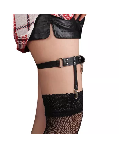 SUBBLIME - 953744 JARRETELLE PUNK EN CUIR AJUSTABLE NOIR TAILLE UNIQUE SUBBLIME - 953744 JARRETELLE PUNK EN CUIR AJUSTABLE NOIR TAILLE UNIQUE