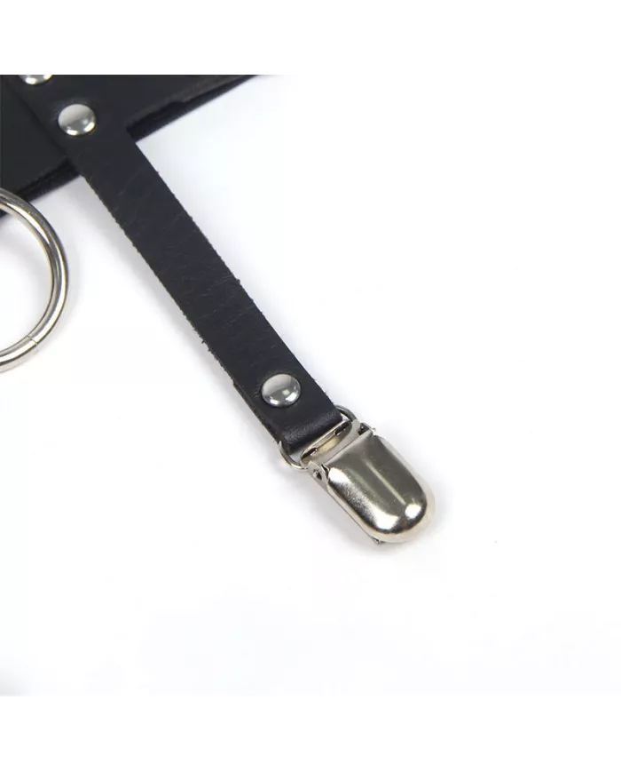 SUBBLIME - 953744 JARRETELLE PUNK EN CUIR AJUSTABLE NOIR TAILLE UNIQUE