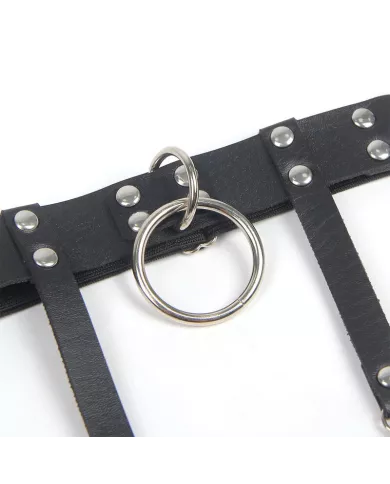 SUBBLIME - 953744 JARRETELLE PUNK EN CUIR AJUSTABLE NOIR TAILLE UNIQUE SUBBLIME - 953744 JARRETELLE PUNK EN CUIR AJUSTABLE NOIR TAILLE UNIQUE