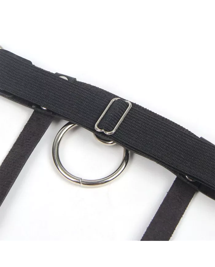 SUBBLIME - 953744 JARRETELLE PUNK EN CUIR AJUSTABLE NOIR TAILLE UNIQUE