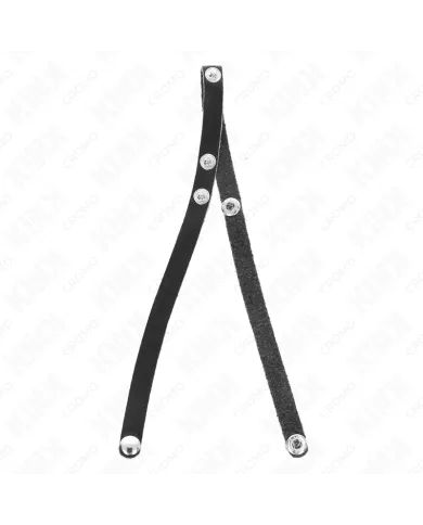 KINK - ANNEAU PÉNIS EN CUIR AVEC FERMETURE À PRESSION 39 X 1 CM KINK - ANNEAU PÉNIS EN CUIR AVEC FERMETURE À PRESSION 39 X 1 CM