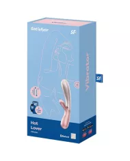 SATISFYER - VIBRATEUR HOT LOVER ROSE & BEIGE SATISFYER - VIBRATEUR HOT LOVER ROSE & BEIGE