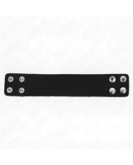 KINK - ANNEAU PÉNIS EN CUIR AVEC FERMETURE À PRESSION 18,5 X 3,3 CM