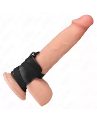 KINK - ANNEAU PÉNIS EN CUIR AVEC SANGLES RÉGLABLES KINK - ANNEAU PÉNIS EN CUIR AVEC SANGLES RÉGLABLES