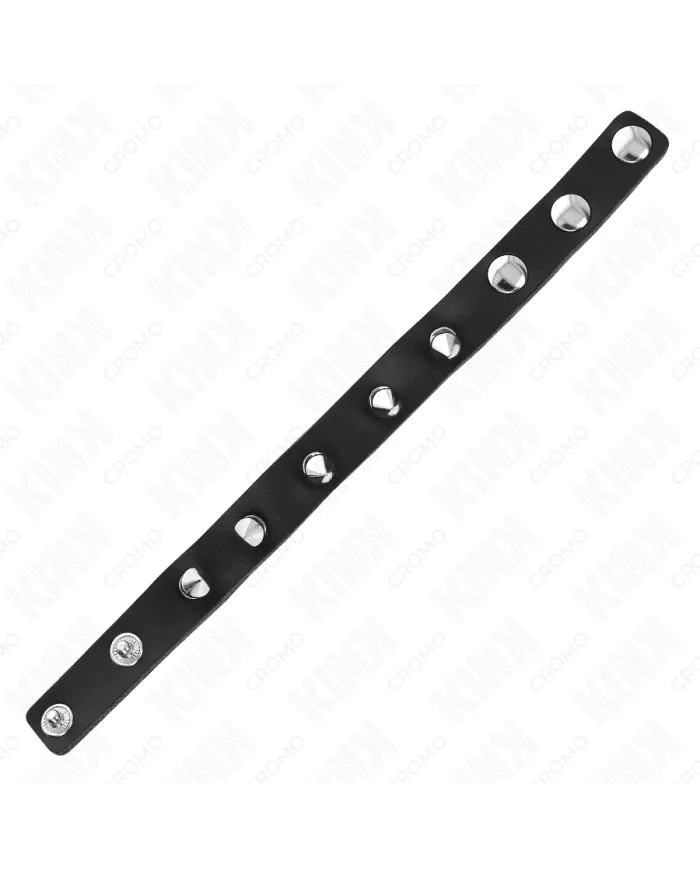 KINK - ANNEAU PÉNIS EN CUIR AVEC POINTES 21,5 X 1,6 CM