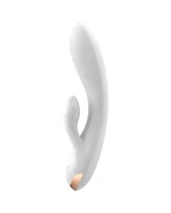 SATISFYER - APPLICATION VIBRATEUR DOUBLE FLEX BLANC SATISFYER - APPLICATION VIBRATEUR DOUBLE FLEX BLANC