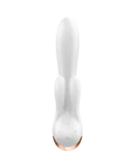 SATISFYER - APPLICATION VIBRATEUR DOUBLE FLEX BLANC SATISFYER - APPLICATION VIBRATEUR DOUBLE FLEX BLANC