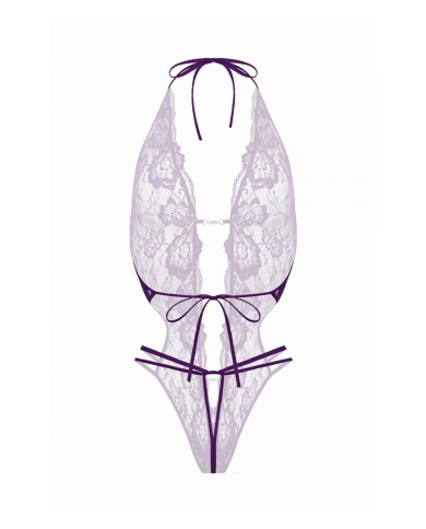 Body string ouvert Renee violet - Christine
