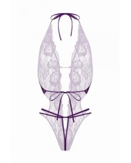 Body string ouvert Renee violet - Christine