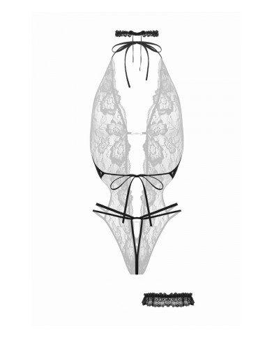 Ensemble body ouvert Renee noir - Christine