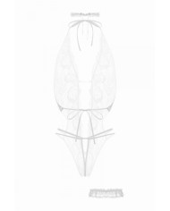 Ensemble body ouvert Renee blanc - Christine