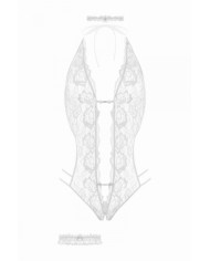 Ensemble body ouvert Renee blanc - Christine