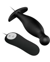 PRETTY LOVE - PLUG ANAL EN SILICONE 12 MODES DE VIBRATION NOIR