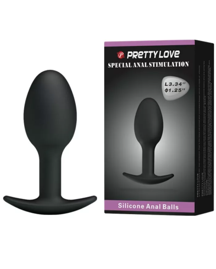 PRETTY LOVE - PLUG ANAL EN SILICONE 6.5 CM NOIR PRETTY LOVE - PLUG ANAL EN SILICONE 6.5 CM NOIR
