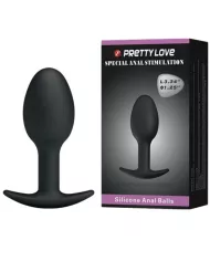 PRETTY LOVE - PLUG ANAL EN SILICONE 6.5 CM NOIR PRETTY LOVE - PLUG ANAL EN SILICONE 6.5 CM NOIR