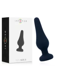 INTENSE - PLUG ANAL PIPO S SILICONE NOIR 9,8 CM INTENSE - PLUG ANAL PIPO S SILICONE NOIR 9,8 CM