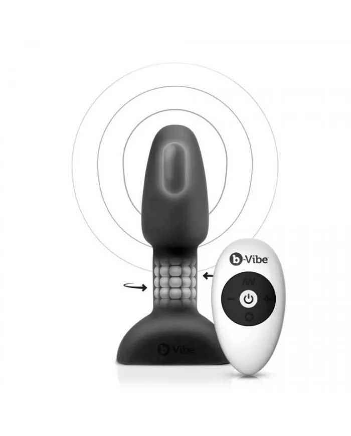 B-VIBE - RIMMING TÉLÉCOMMANDE PLUG ANAL PETITE NOIR B-VIBE - RIMMING TÉLÉCOMMANDE PLUG ANAL PETITE NOIR