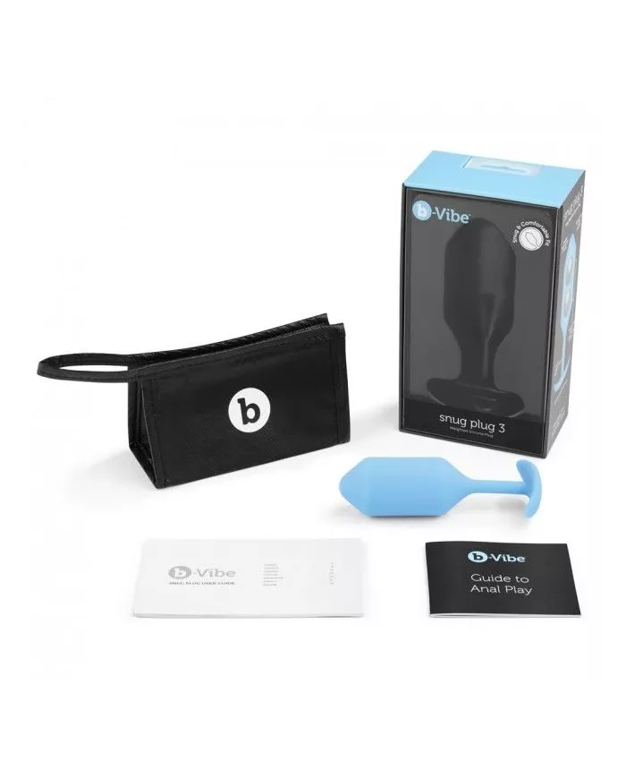B-VIBE - SNUG PLUG ANAL 3 BLEU CIEL B-VIBE - SNUG PLUG ANAL 3 BLEU CIEL