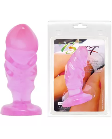 BAILE - PLUG ANAL UNISEXE AVEC VENTOUSE ROSE