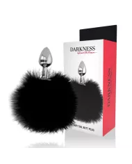 DARKNESS - BOUCHON EXTRA ANAL AVEC QUEUE NOIR 7 CM