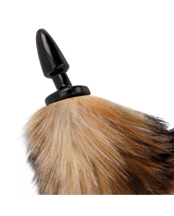 DARKNESS - QUEUE NATURELLE AVEC PLUG ANAL EN SILICONE 10 CM DARKNESS - QUEUE NATURELLE AVEC PLUG ANAL EN SILICONE 10 CM