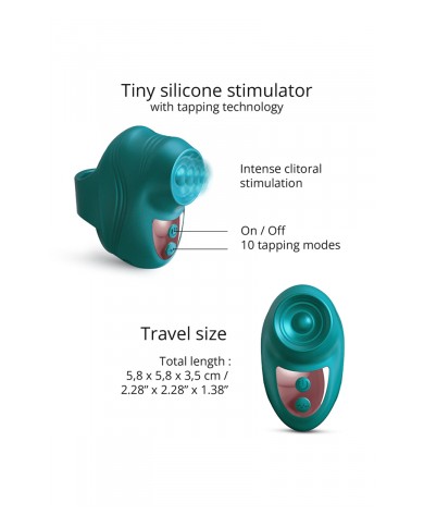 Stimulateur clitoridien Kisscool vert - Love to Love