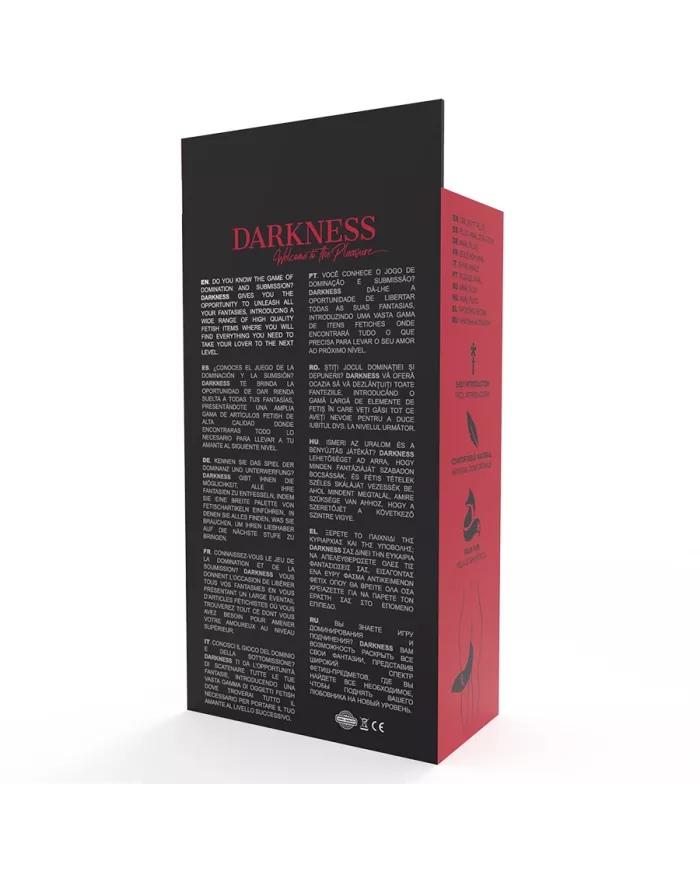 DARKNESS - PLUG ANAL EN SILICONE AVEC QUEUE BLANCHE DARKNESS - PLUG ANAL EN SILICONE AVEC QUEUE BLANCHE