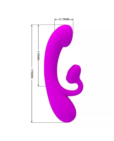 PRETTY LOVE - VIBRATEUR SINCÈRE ET ONDES STIMULANTES CLITORIDIENNES SILICONE VIOLET PRETTY LOVE - VIBRATEUR SINCÈRE ET ONDES STIMULANTES CLITORIDIENNES SILICONE VIOLET