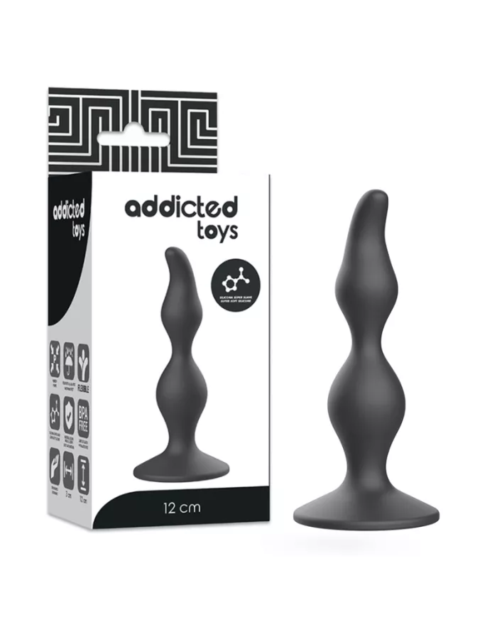 ADDICTED TOYS - PLUG SEXUEL ANAL 12 CM NOIR