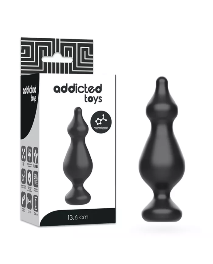 ADDICTED TOYS - PLUG SEXUEL ANAL 13.6 CM NOIR