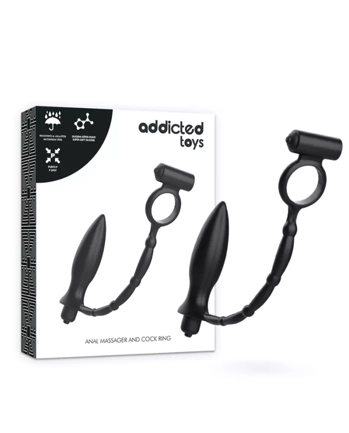 ADDICTED TOYS - PLUG ANAL AVEC ANNEAU VIBRANT