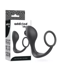 ADDICTED TOYS - PLUG ANAL AVEC ANNEAU EN SILICONE NOIR