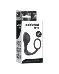 ADDICTED TOYS - PLUG ANAL AVEC ANNEAU EN SILICONE NOIR