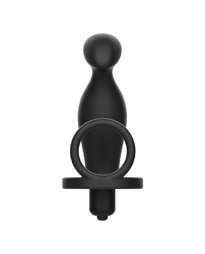 ADDICTED TOYS - PLUG ANAL AVEC ANNEAU EN SILICONE NOIR 12 CM