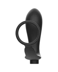 ADDICTED TOYS - ANNEAU PÉNIS AVEC TÉLÉCOMMANDE PLUG ANAL NOIR RECHARGEABLE