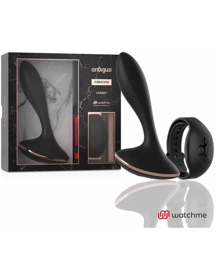 ANBIGUO - WATCHME VIBRATEUR TÉLÉCOMMANDE PLUG ANAL VERNET