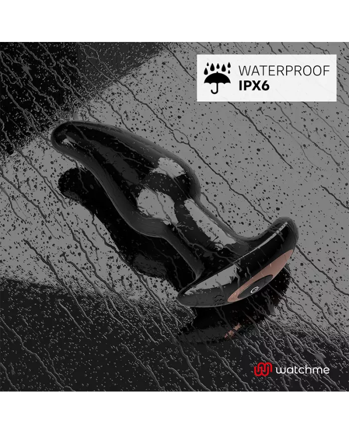 ANBIGUO - VIBRATEUR ANAL PLUG TÉLÉCOMMANDE WATCHME AVEC ROTATION DES PERLES AMADEUS