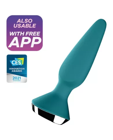 SATISFYER - VIBRATEUR PLUG ILICIOUS 1 PLUG VERT