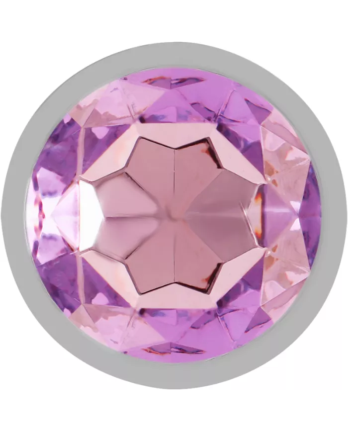 INTENSE - PLUG ANAL EN MÉTAL ALUMINIUM AVEC CRISTAL VIOLET TAILLE S
