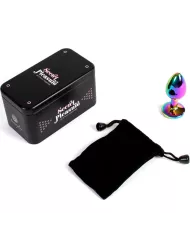 SECRETPLAY - PLUG ANAL EN MÉTAL ARC-EN-CIEL PETITE TAILLE 7 CM SECRETPLAY - PLUG ANAL EN MÉTAL ARC-EN-CIEL PETITE TAILLE 7 CM