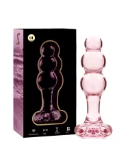NEBULA SERIES BY IBIZA - MODÈLE 1 PLUG ANAL VERRE BOROSILICATE ROSE 10.5 CM -O- 3 CM NEBULA SERIES BY IBIZA - MODÈLE 1 PLUG ANAL VERRE BOROSILICATE ROSE 10.5 CM -O- 3 CM
