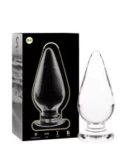 NEBULA SERIES BY IBIZA - PLUG ANAL MODÈLE 4 VERRE BOROSILICATE CLAIR 11 CM -O- 5 CM