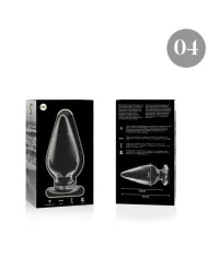 NEBULA SERIES BY IBIZA - PLUG ANAL MODÈLE 4 VERRE BOROSILICATE CLAIR 11 CM -O- 5 CM