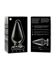 NEBULA SERIES BY IBIZA - PLUG ANAL MODÈLE 4 VERRE BOROSILICATE CLAIR 11 CM -O- 5 CM