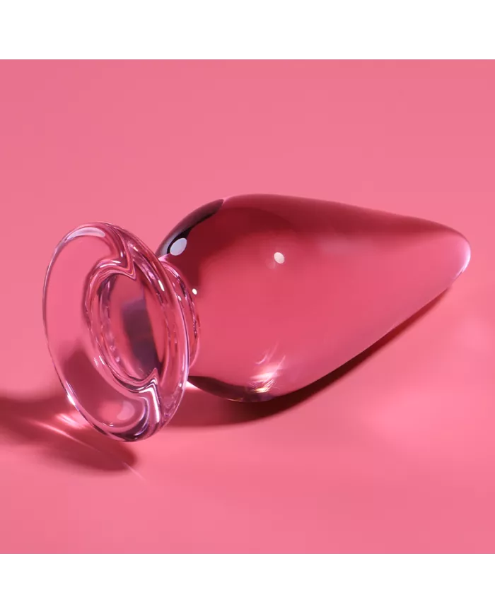 NEBULA SERIES BY IBIZA - PLUG ANAL MODÈLE 4 VERRE BOROSILICATE ROSE 11 CM -O- 5 CM