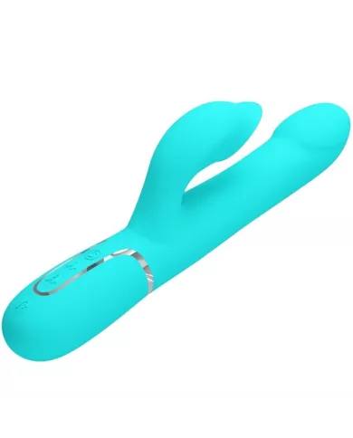 PRETTY LOVE - PERLES VIBRATEUR LAPIN VERT AQUA