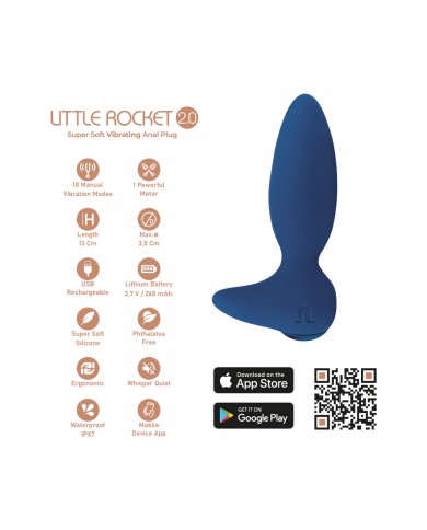 Plug vibrant Little Rocket II connecté - Adrien Lastic