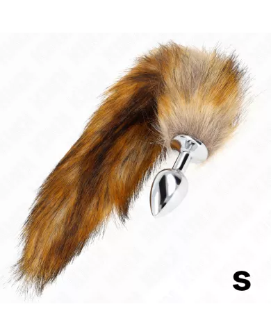 KINK - PLUG ANAL TAILLE S 7 X 3 CM AVEC QUEUE SYNTHÉTIQUE 40 CM MARRON KINK - PLUG ANAL TAILLE S 7 X 3 CM AVEC QUEUE SYNTHÉTIQUE 40 CM MARRON