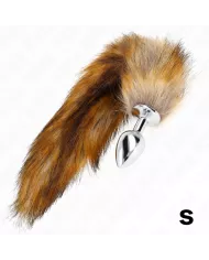 KINK - PLUG ANAL TAILLE S 7 X 3 CM AVEC QUEUE SYNTHÉTIQUE 40 CM MARRON KINK - PLUG ANAL TAILLE S 7 X 3 CM AVEC QUEUE SYNTHÉTIQUE 40 CM MARRON